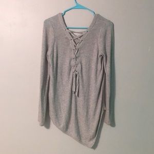 Grey knit sweater